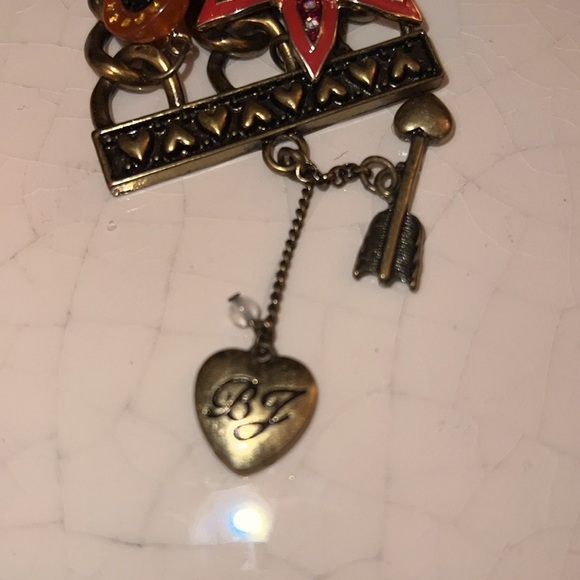 Betsey Johnson Women’s RIO Pink Sugar Skeleton Skulls Fruit Toggle Bracelet - Picture 10 of 14